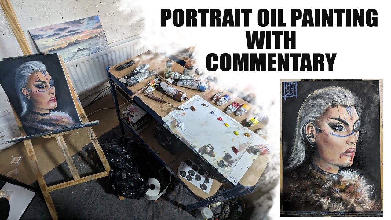 ArtStation - shield maiden oil painting tutorial!