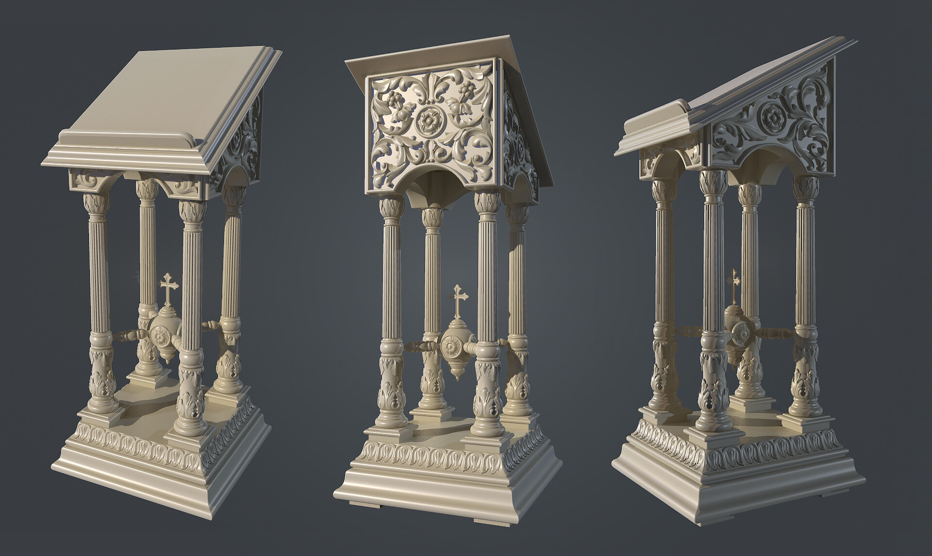 ArtStation - church lectern