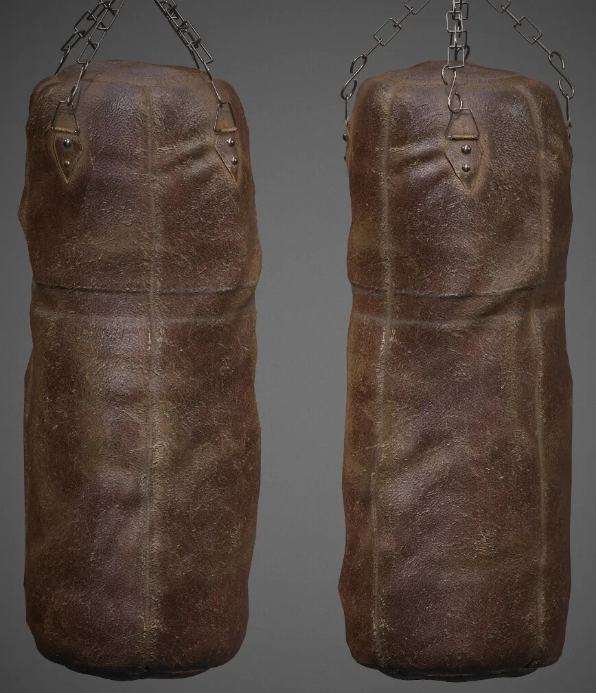 ArtStation - Vintage Leather Bag