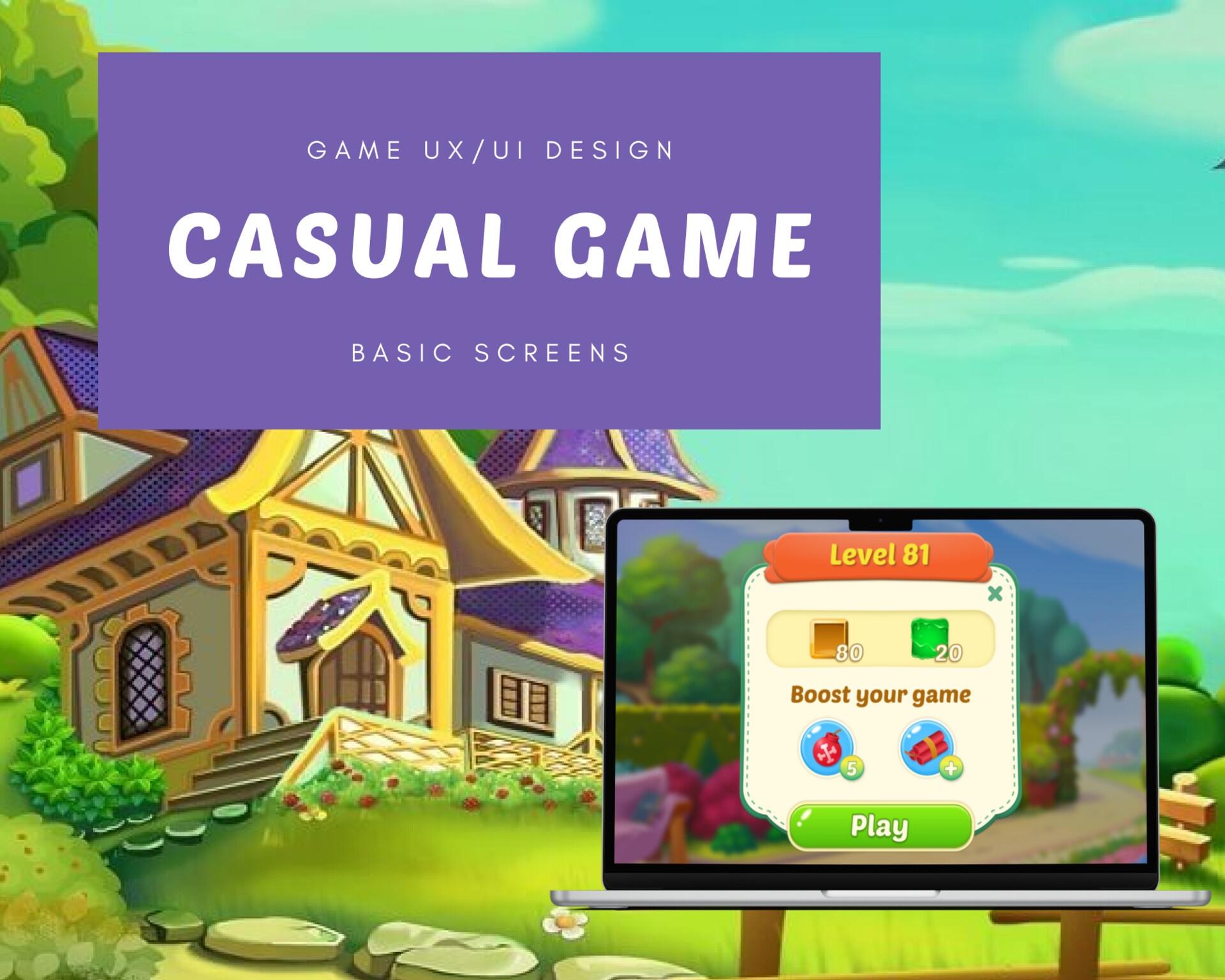 ArtStation - Game UX/UI - Casual style
