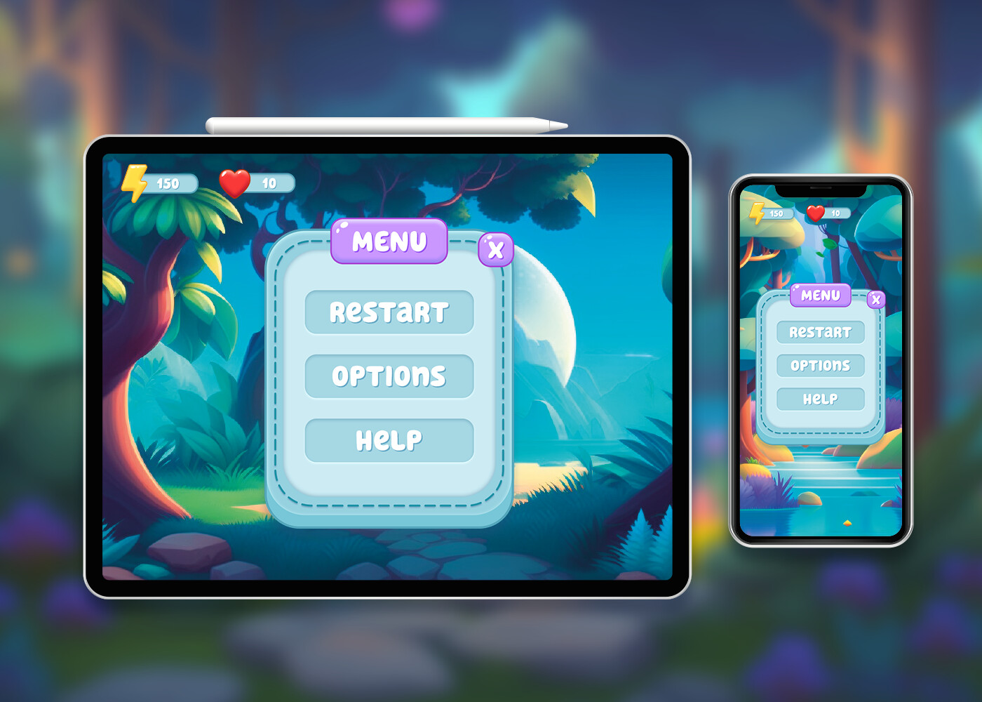 ArtStation - Menu. Game UI