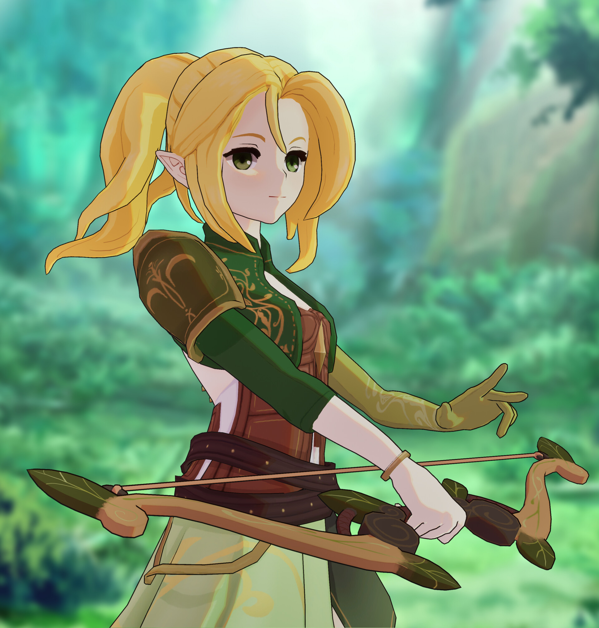 ArtStation - Elf Anime girl 