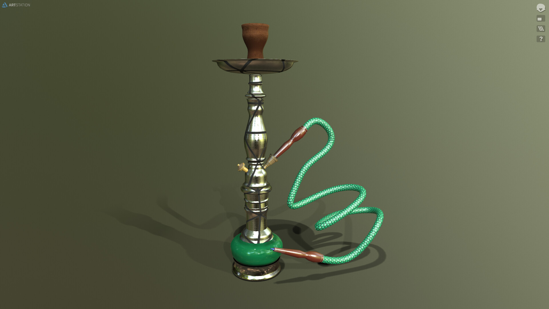ArtStation HOOKAH POT
