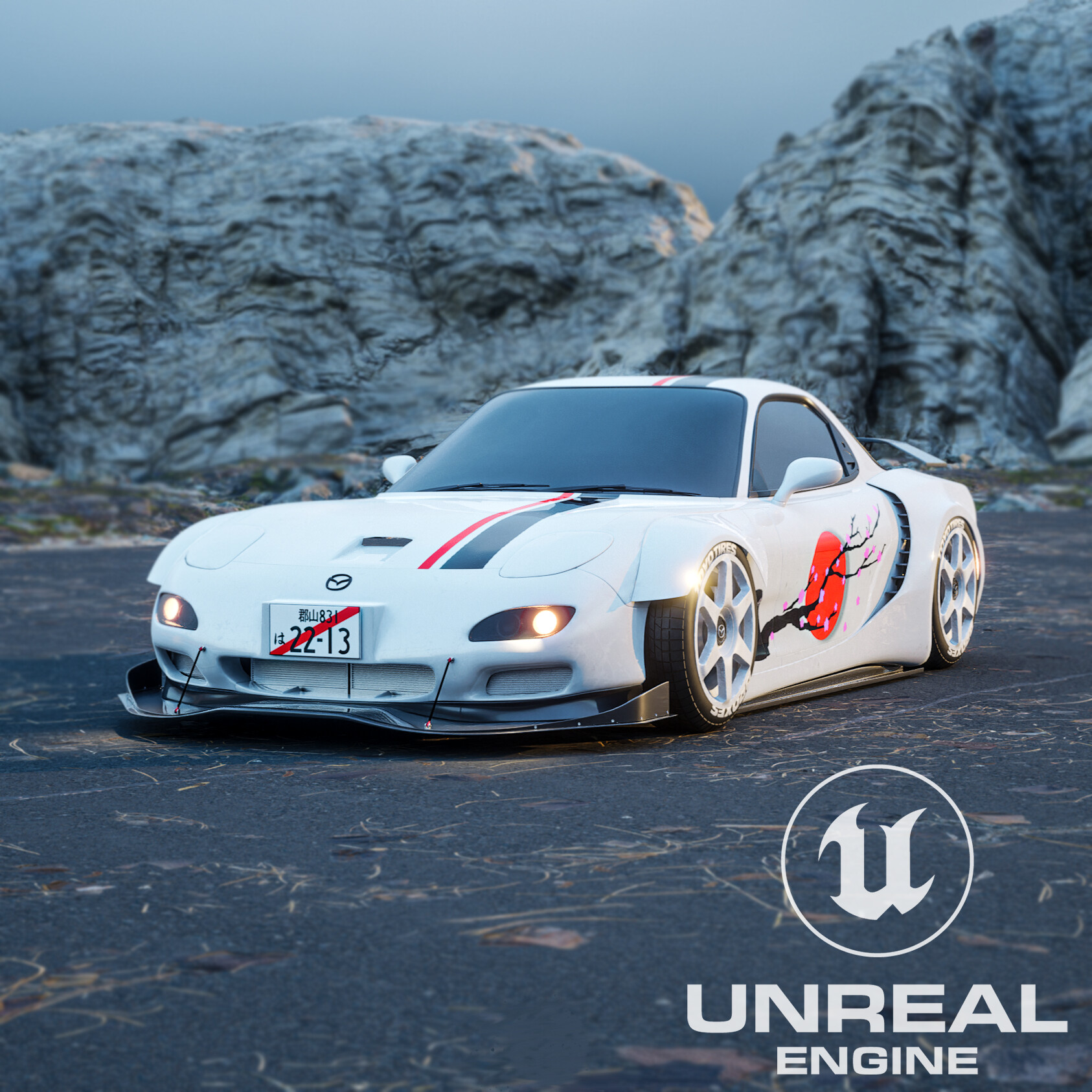 ArtStation Cherry Blossom RX7