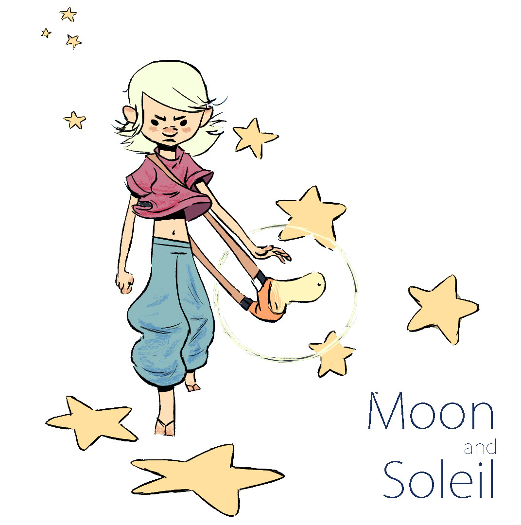 ArtStation - Moon and Soleil - Concept for a comic book project