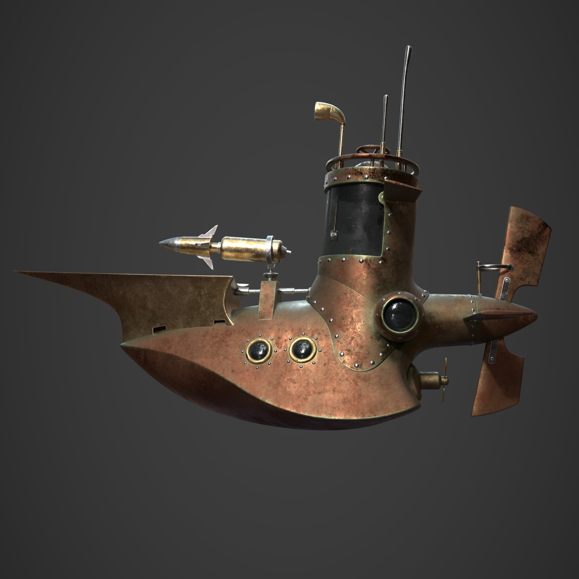 Artstation Steampunk Submarine