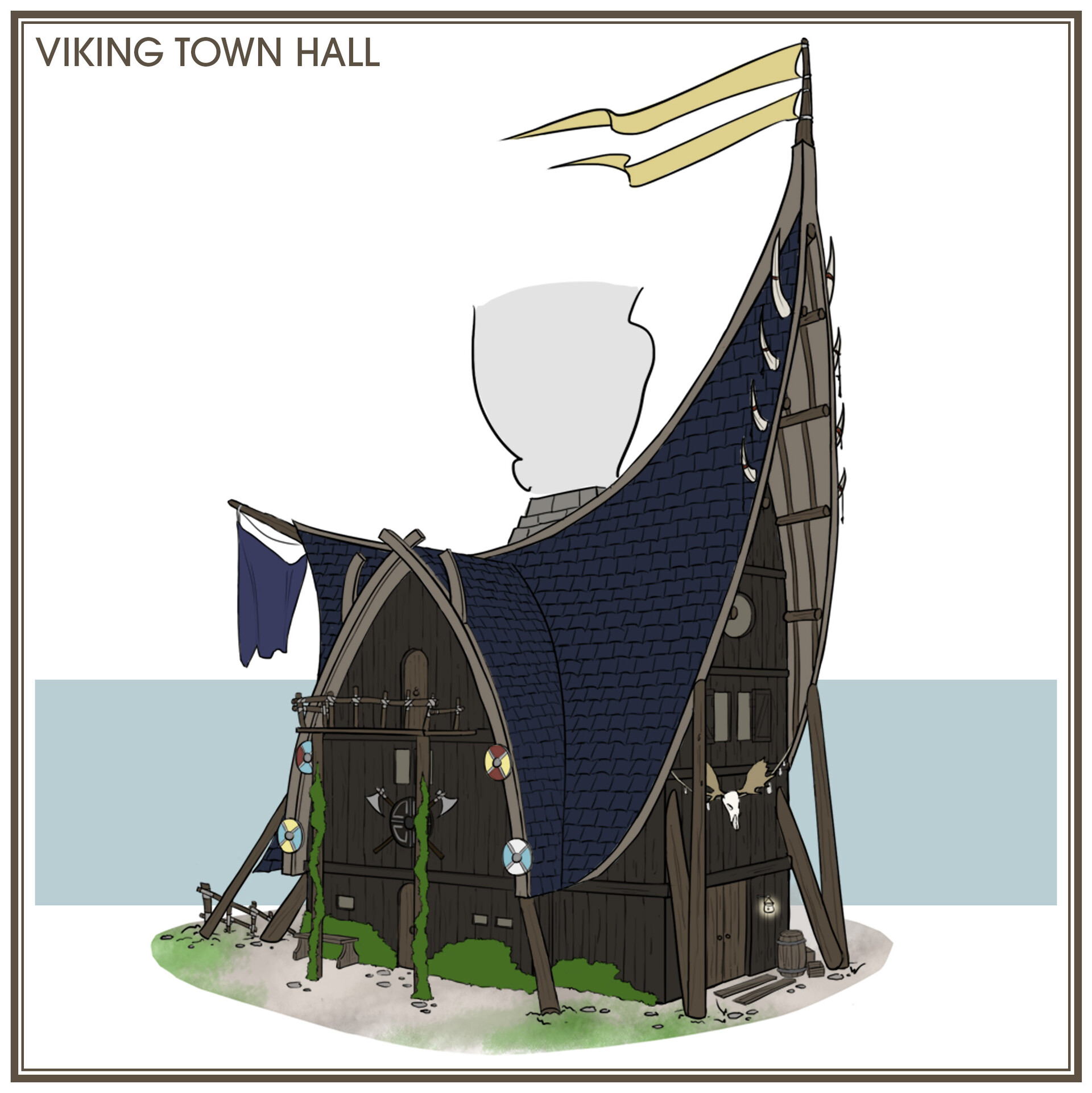 ArtStation - Viking Town Hall