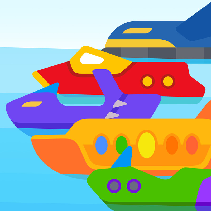Super Hero Boats for kid game