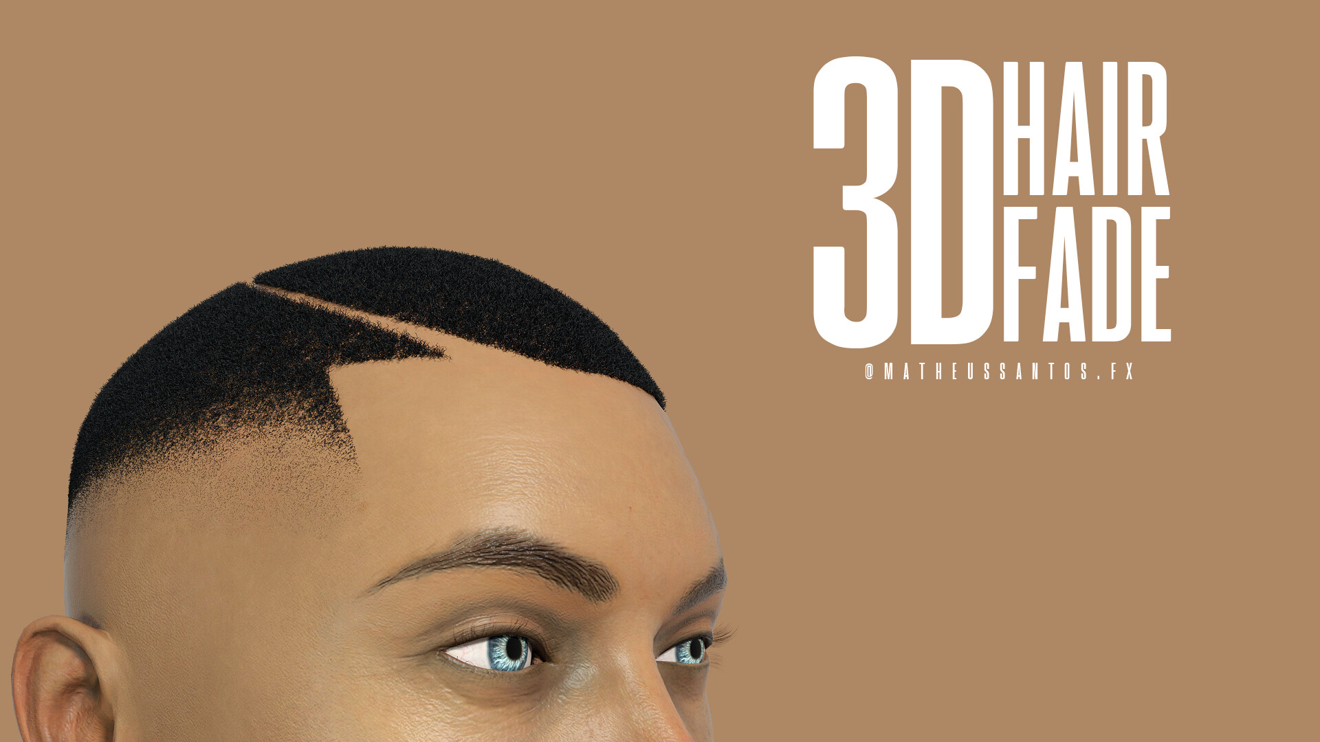 ArtStation 3D Hair Fade