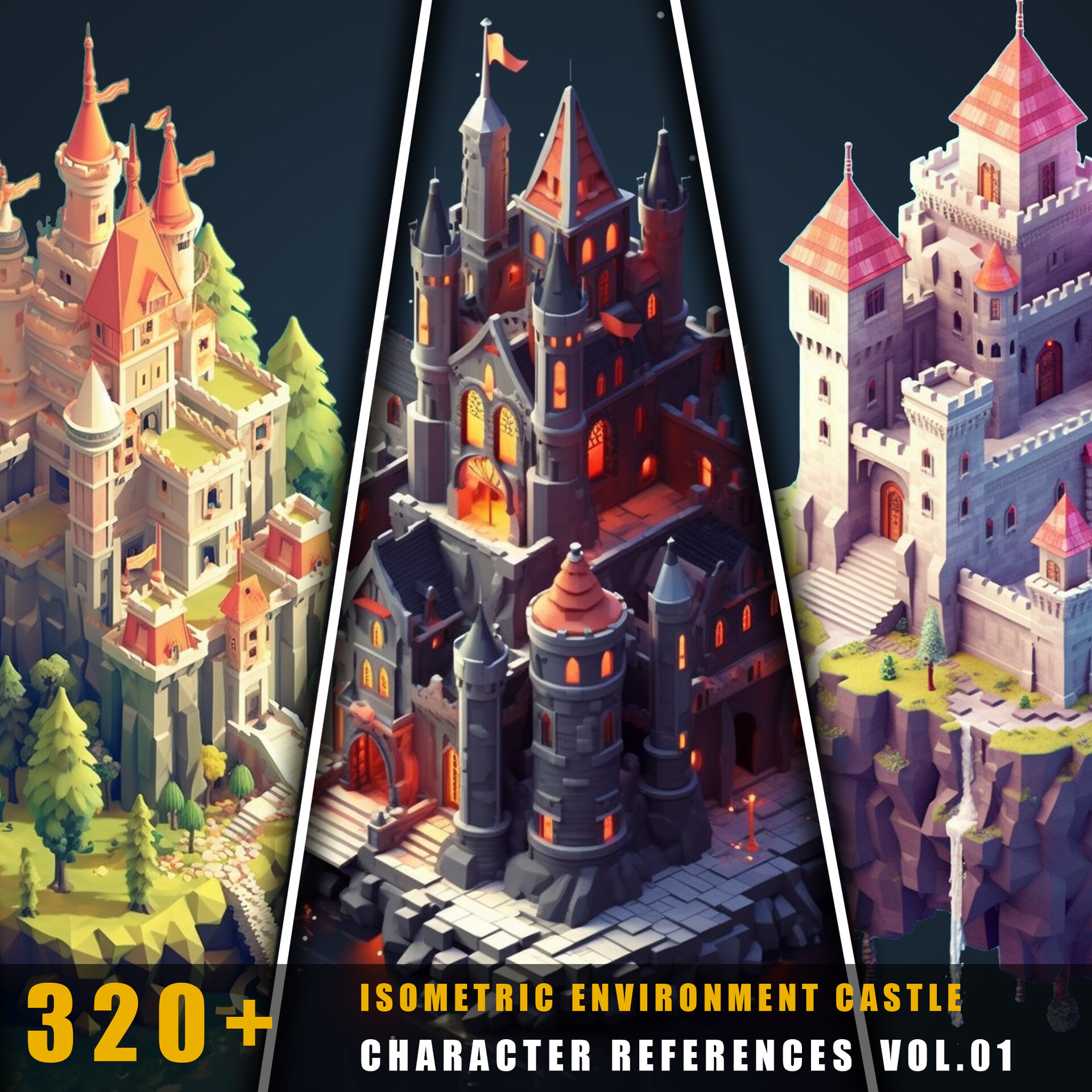 Artstation 320 isometric environment castle environment references