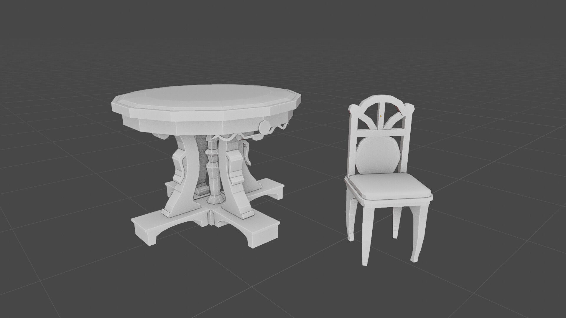 ArtStation - Low poly table game asset
