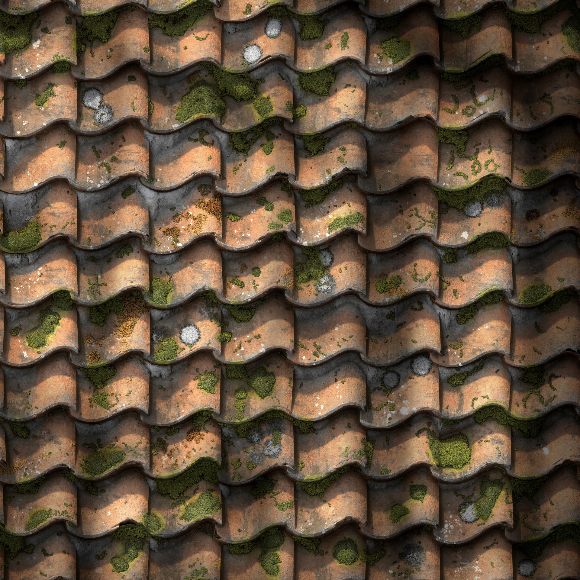 PBR Roof Tiles Material Study