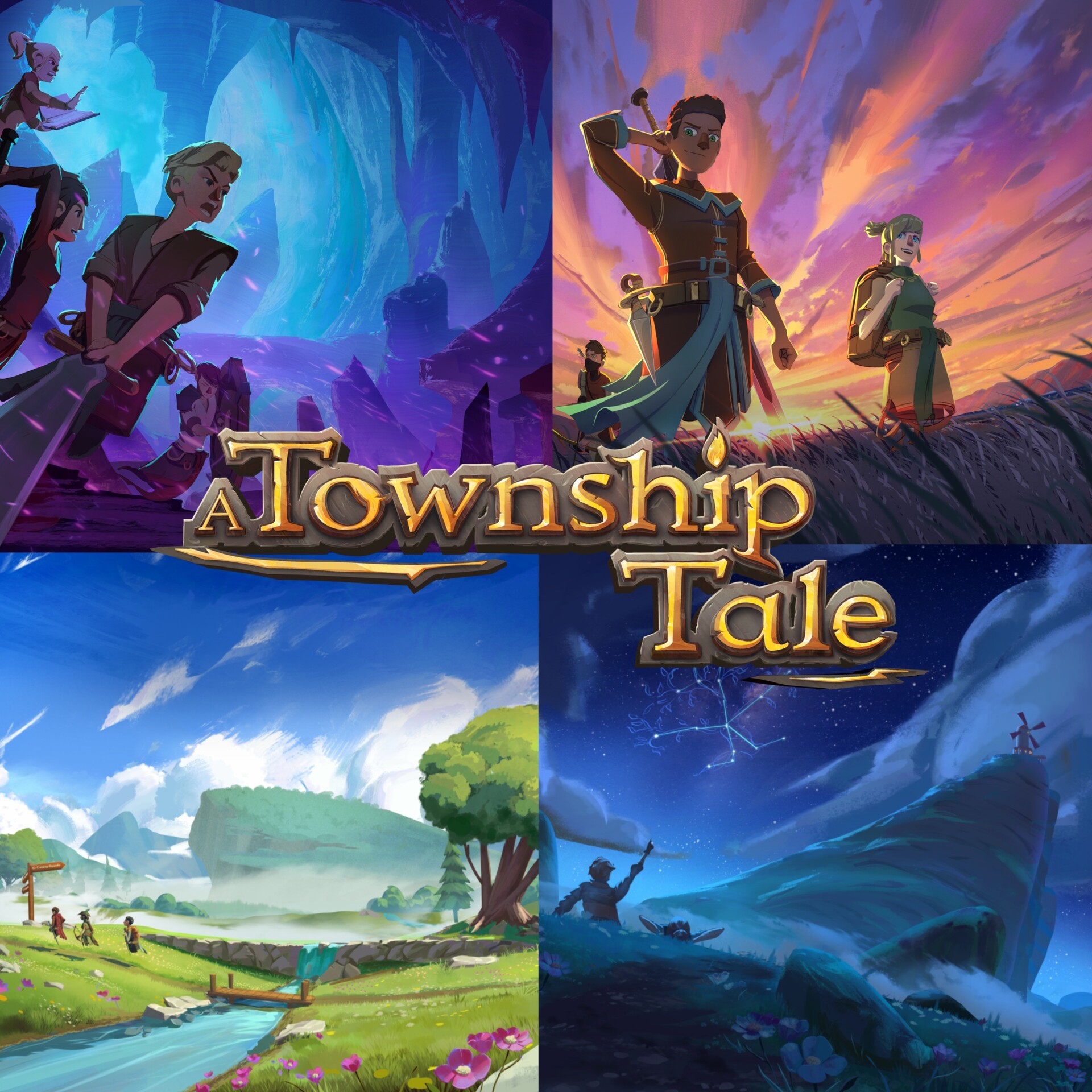 ArtStation A Township Tale Business Card Bckgrounds