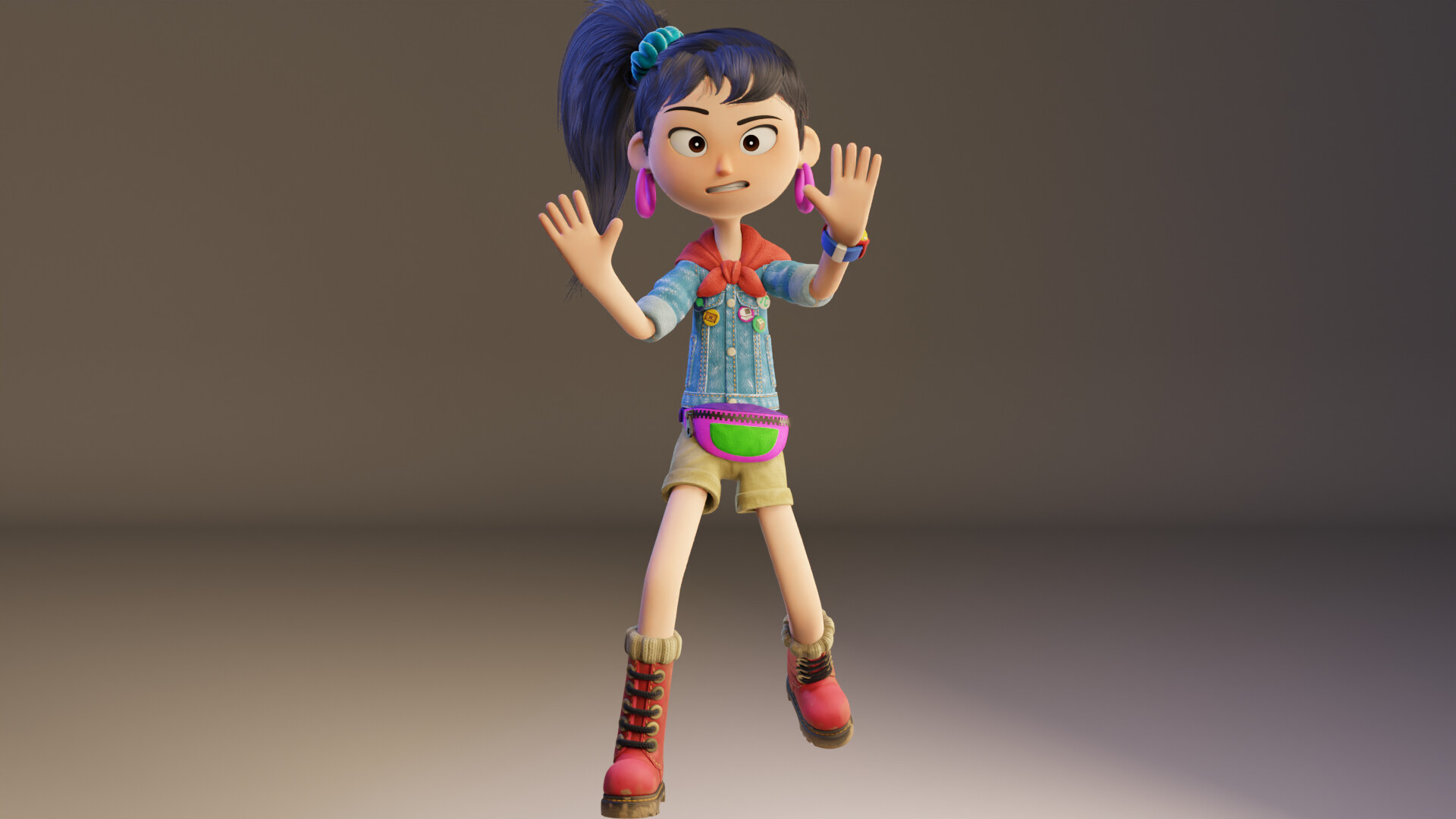Artstation Project Character For Animation With Ellie Blender Rig
