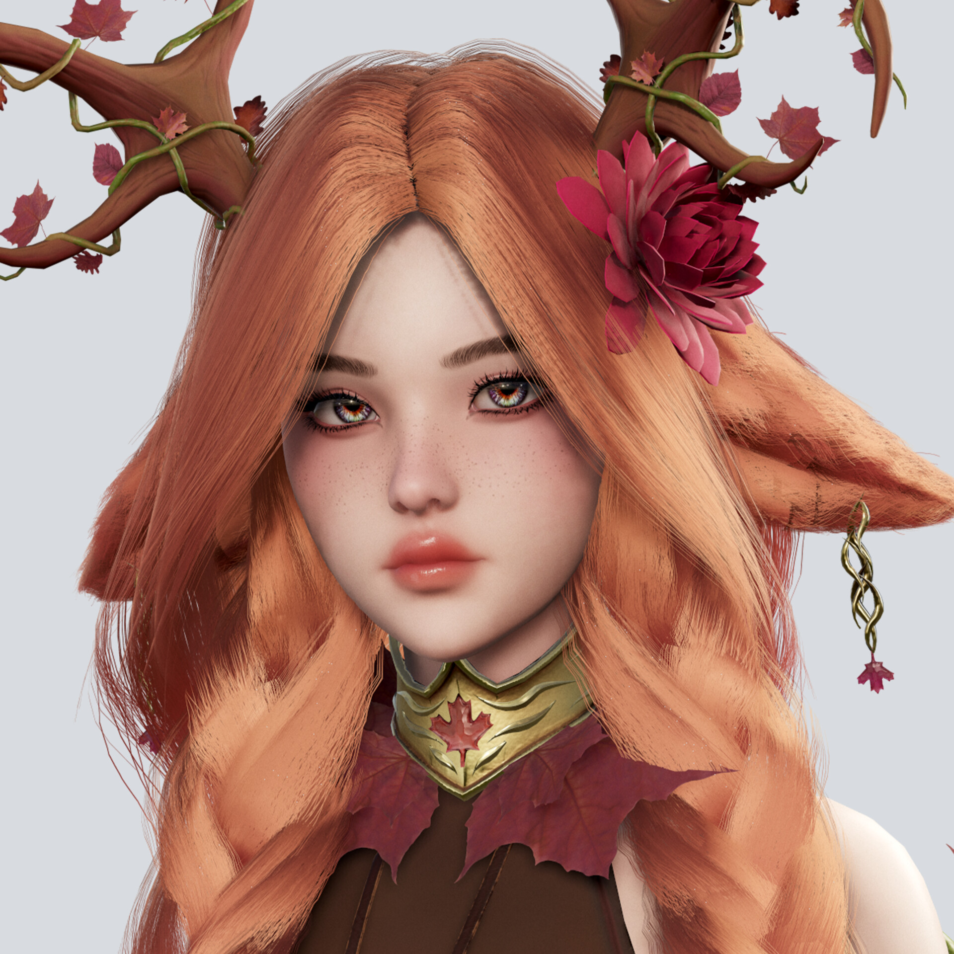 ArtStation - Dryad Girl Fawnia - Game Ready