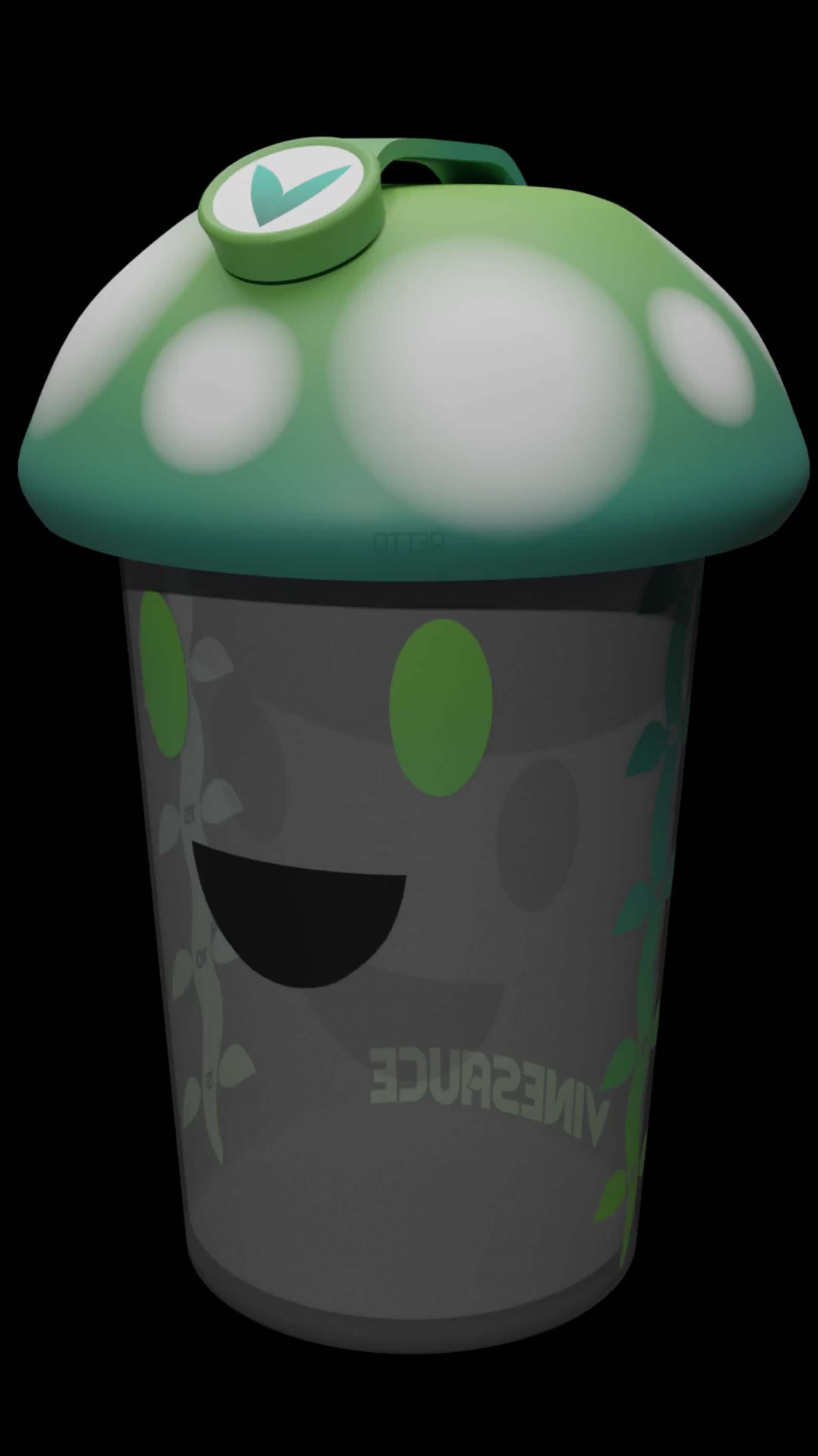 ArtStation - Vinesauce Shroom Shaker Cup - Fan Merchandise Concept