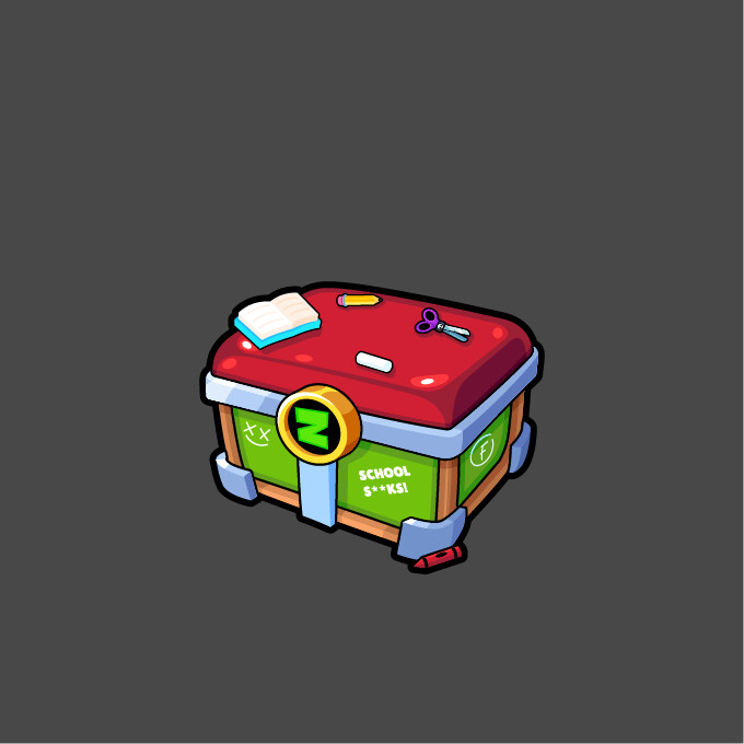 ArtStation Zombs Royale School Chest