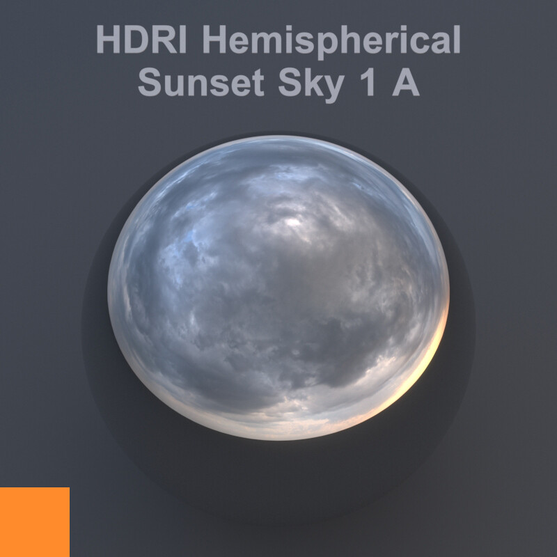 ArtStation - HDRI Hemispherical Sunset Sky 1 A