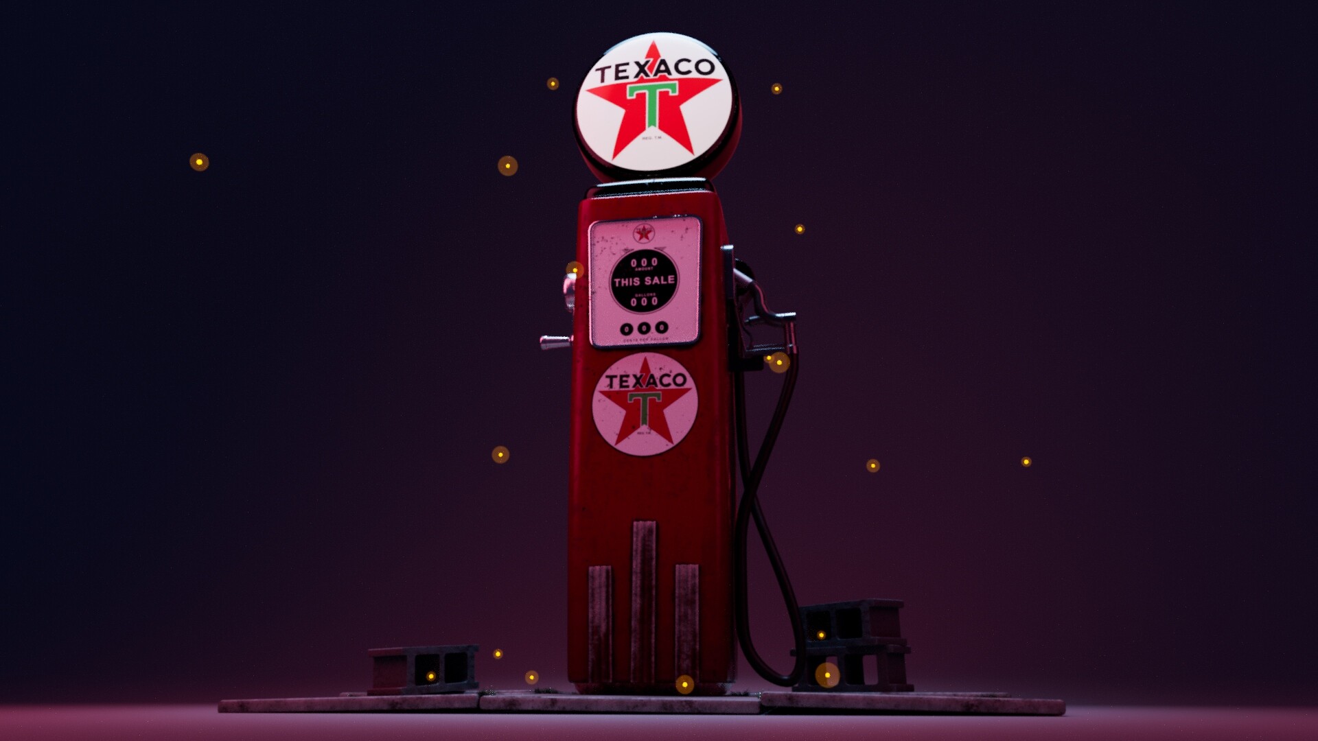 ArtStation - Texaco Gas Pump Day and Nite