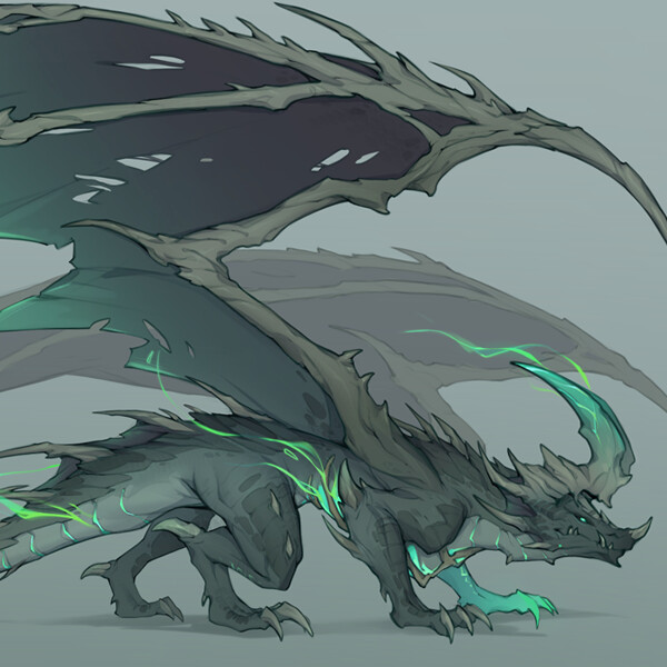 ArtStation - Cindrexia dragon form │ Commission