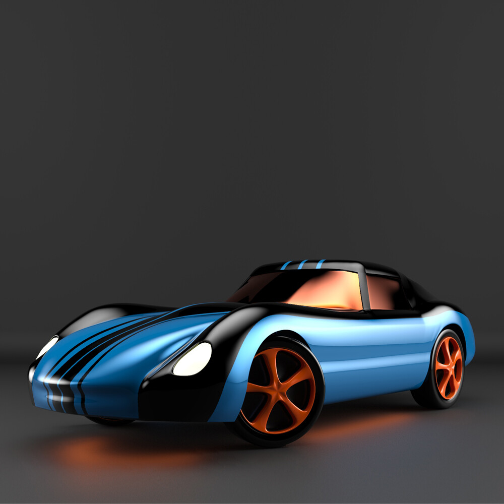 ArtStation - Ferrari Model-Based Sports Car