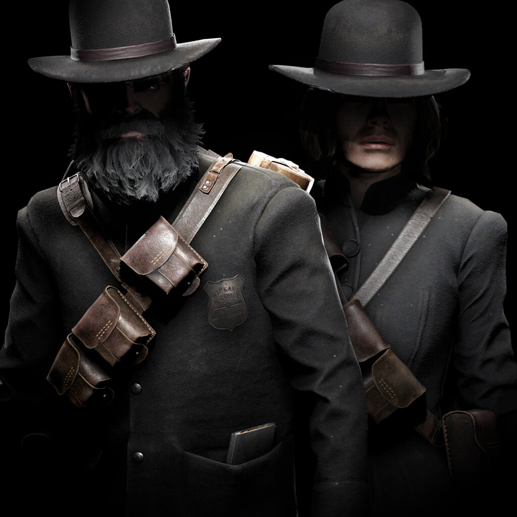 ArtStation - Hunt: Showdown - Characters Hawkshaw Jack and Private Eye