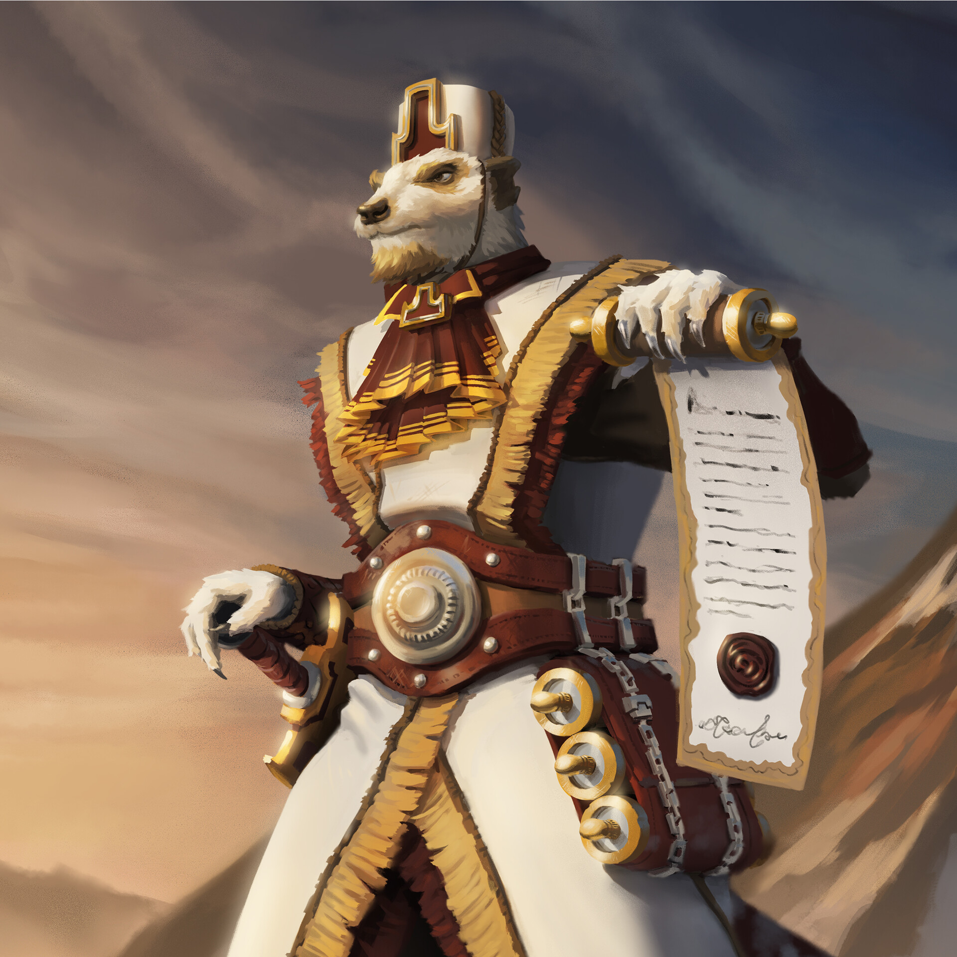 ArtStation Meerkat Royal Messenger