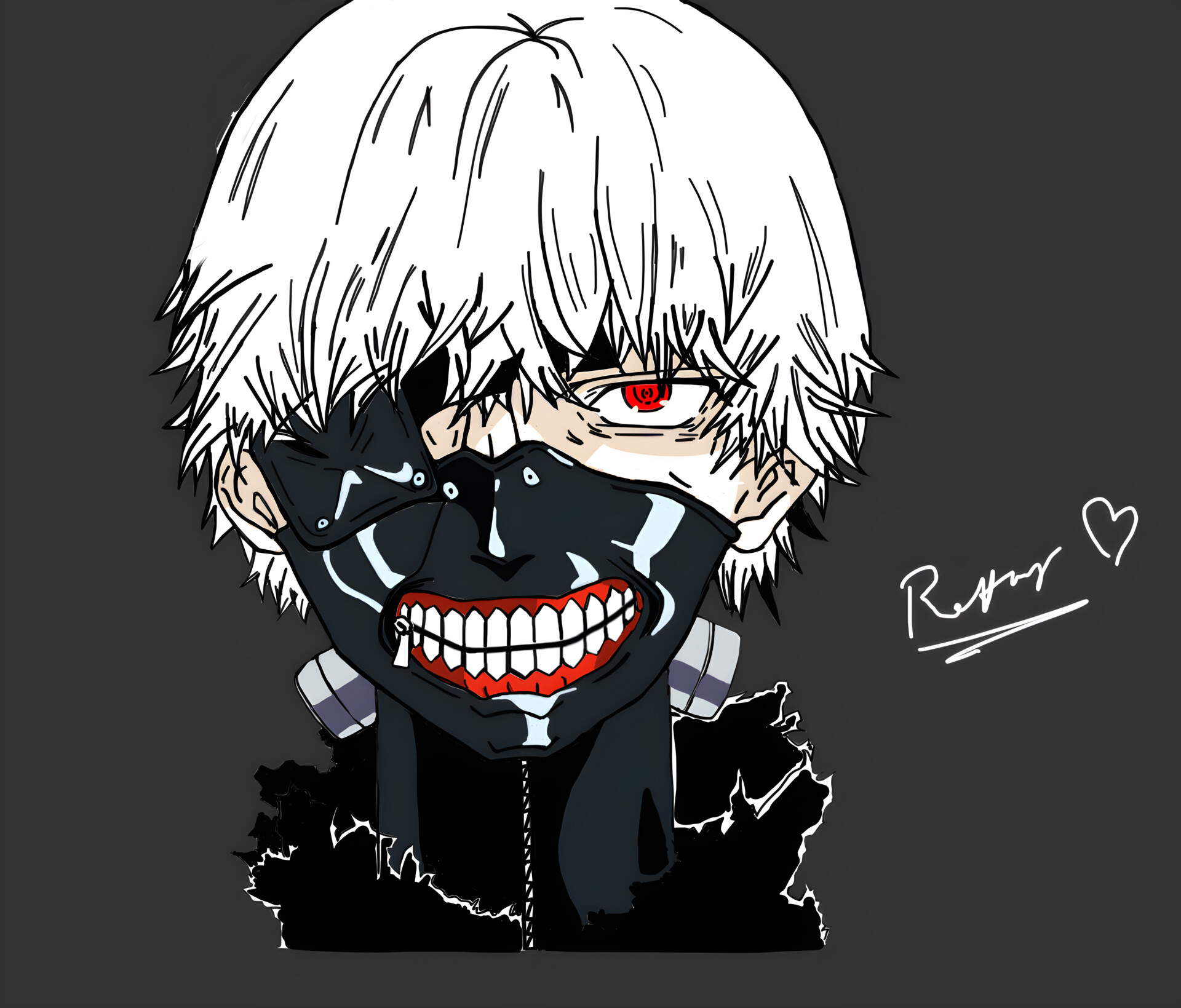 ArtStation - Kaneki Ken Fan Art, Tokyo Ghoul, Anime