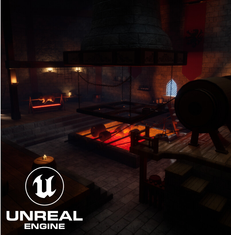 ArtStation - Medieval Kitchen (Lighting Rework)