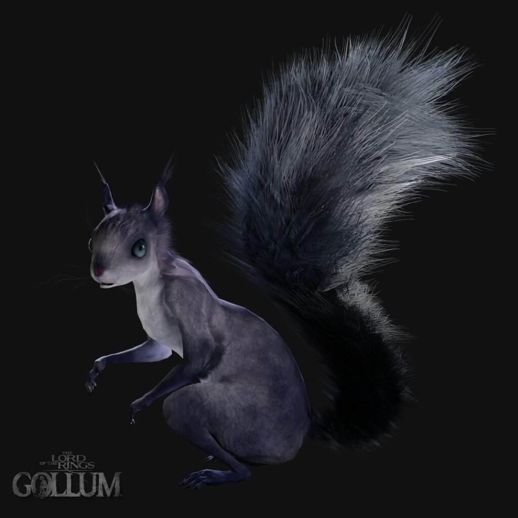 Tiny) Squirrel Avatar - Black
