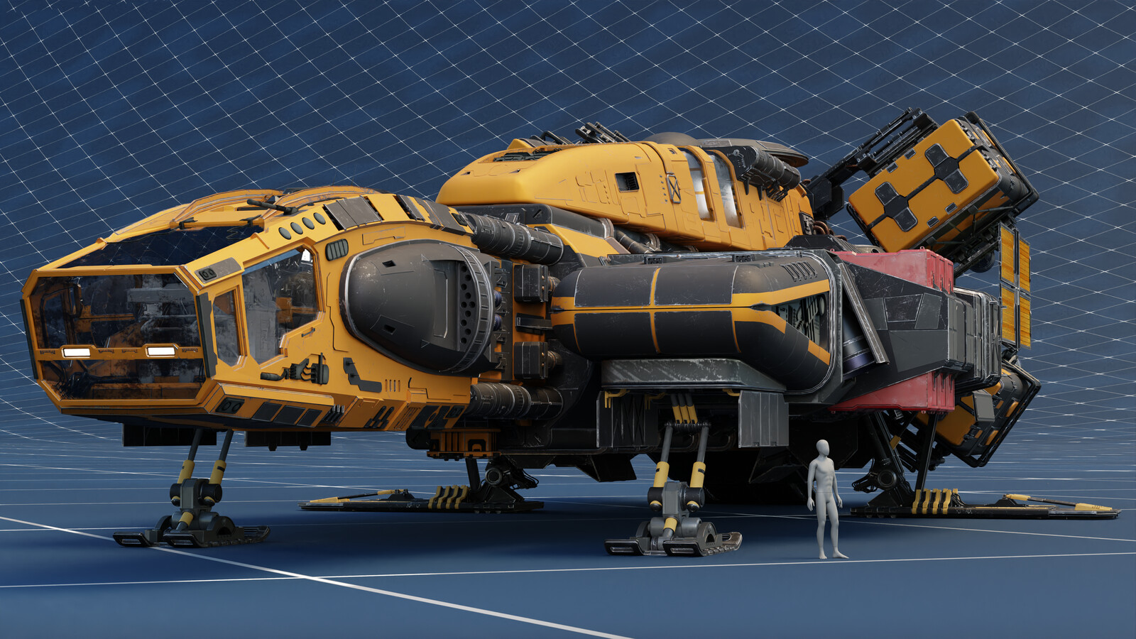 Starfield inspired Spaceship design