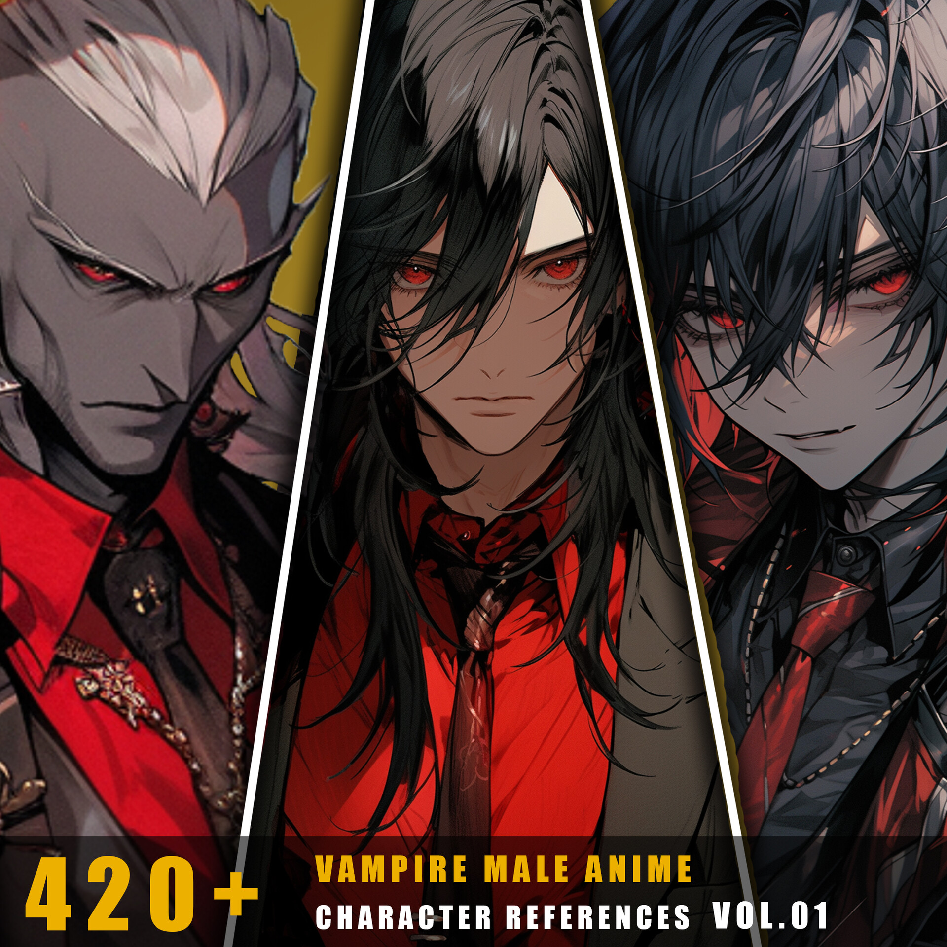 ArtStation - 360+ Original King Male Anime Style - References Pack Vol.05