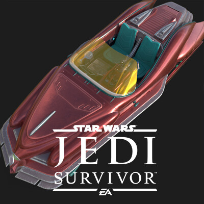 ArtStation - Coruscant Speeder A Texture Pass