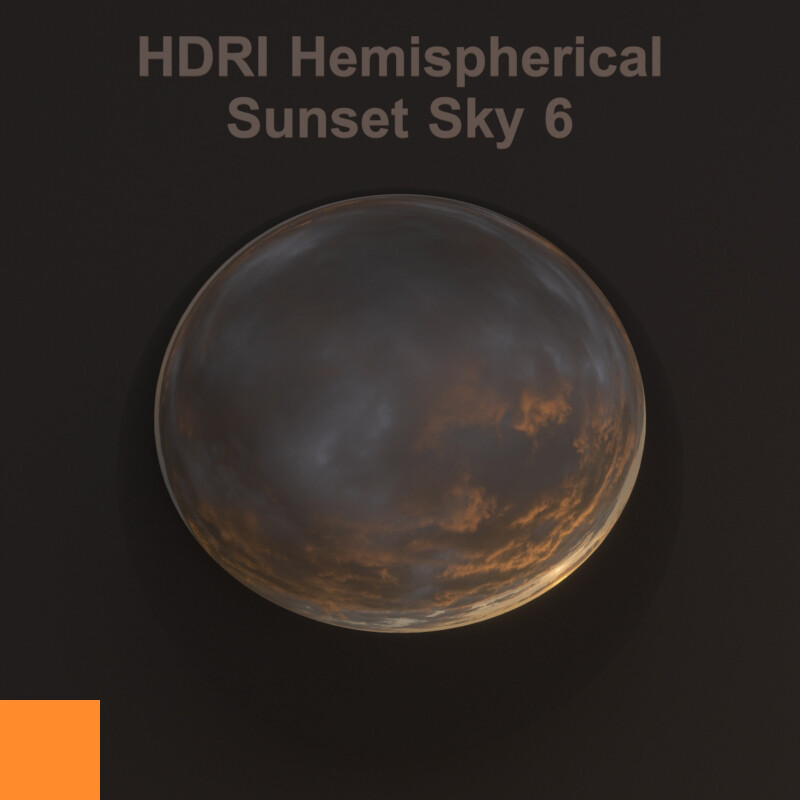 ArtStation - HDRI Hemispherical Sunset Sky 6