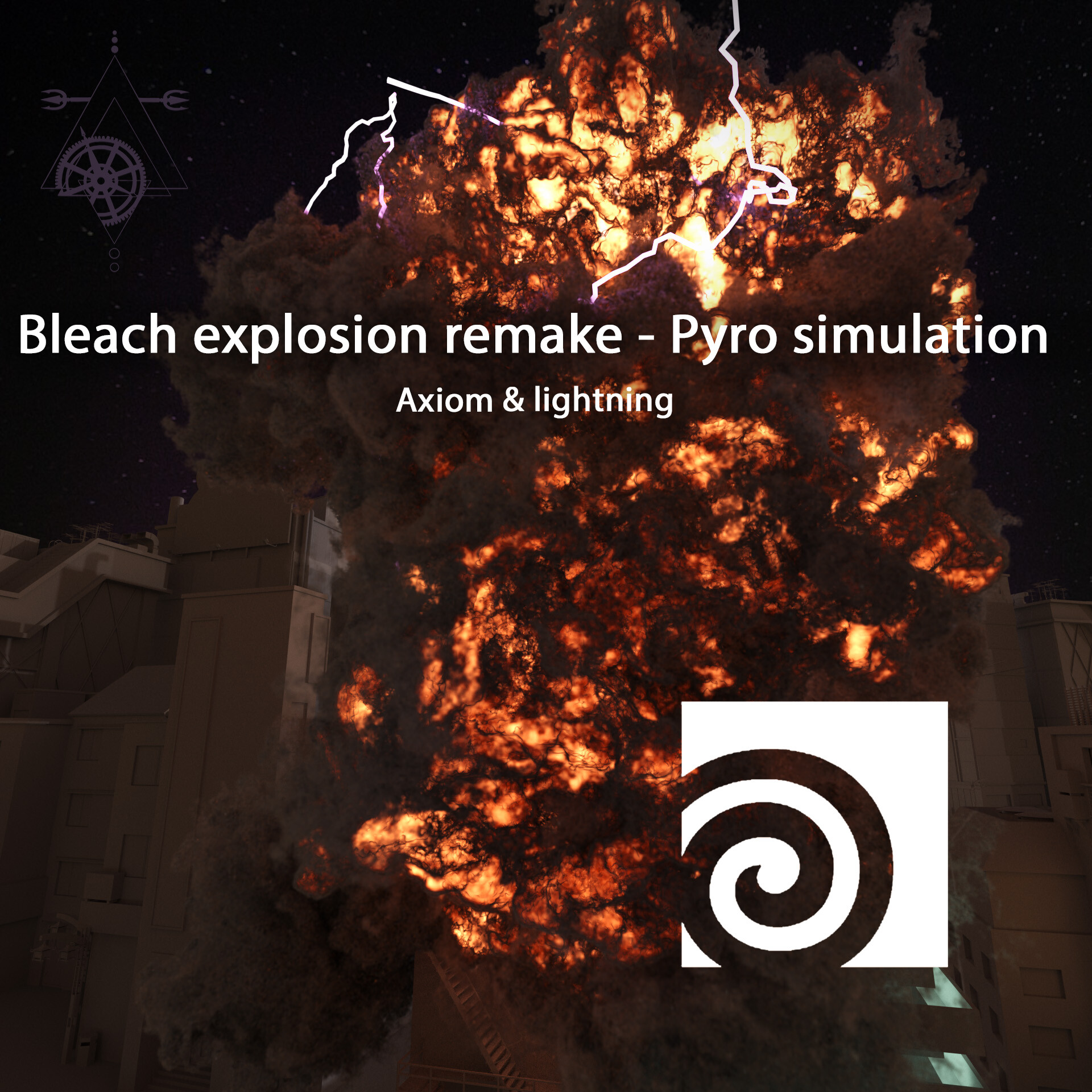 ArtStation Bleach explosion remake