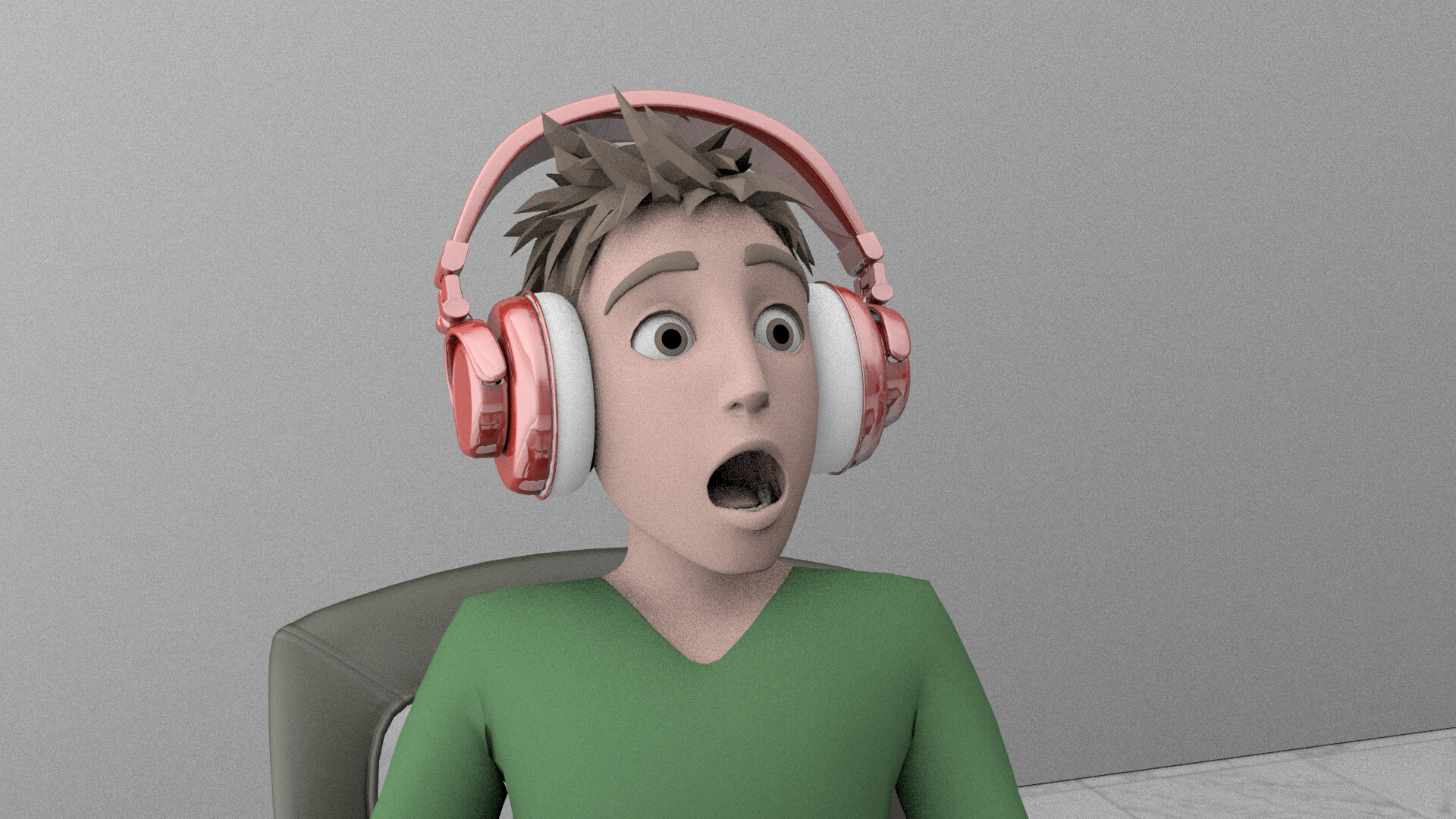 ArtStation "Desk Rage" Animated Scene