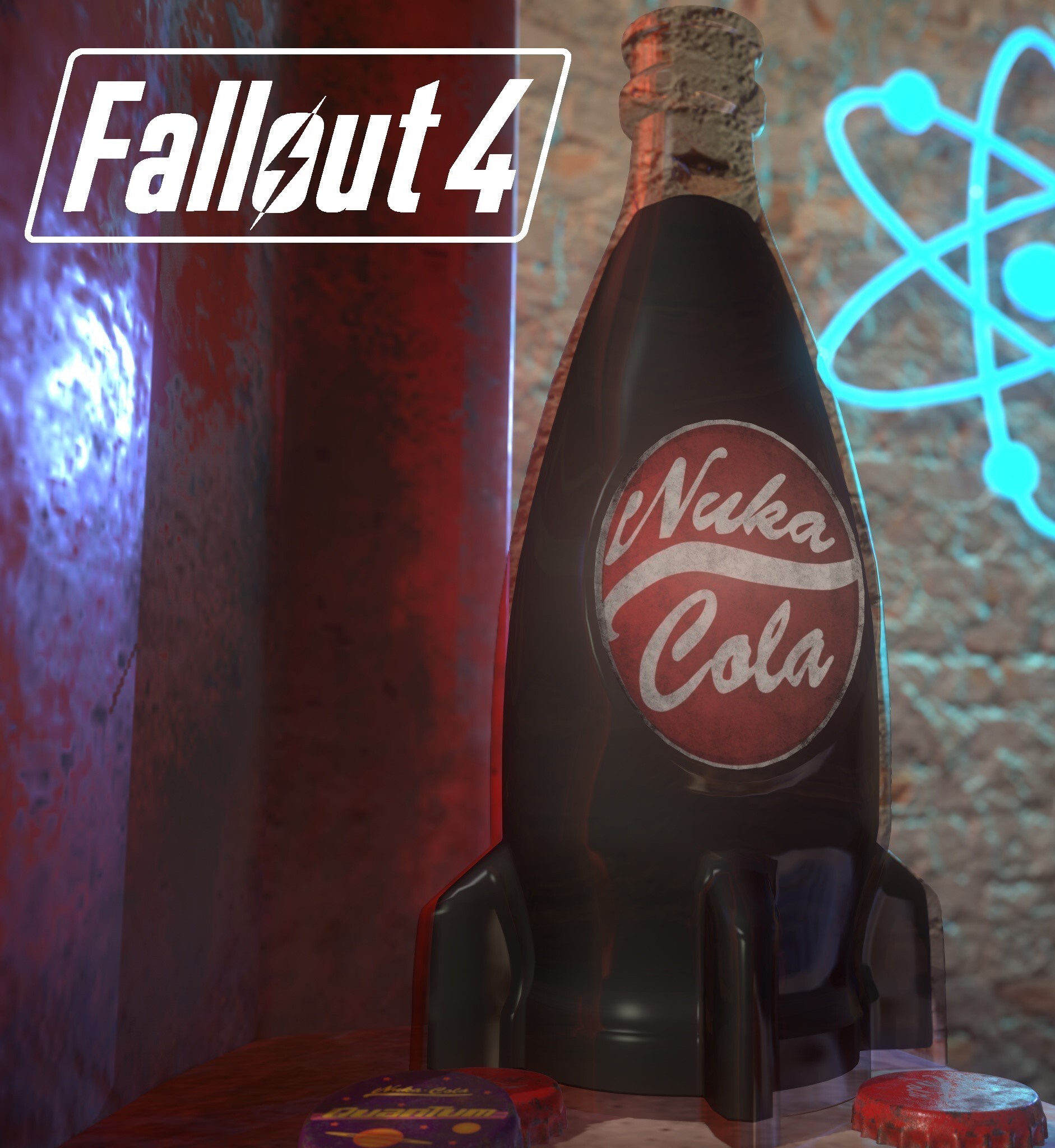 ArtStation - Fallout - Fanart - Nuka Cola/ Quantum Bottles