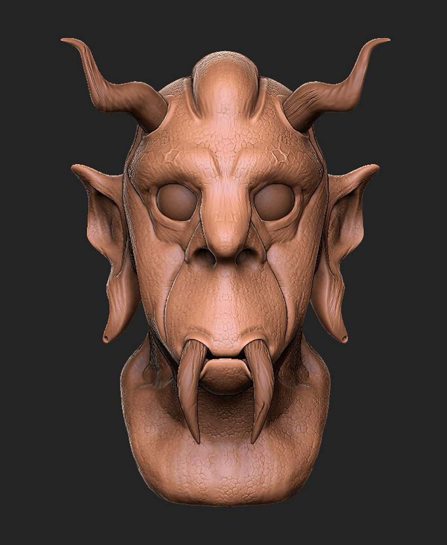 ArtStation Monster Head (sculpted)