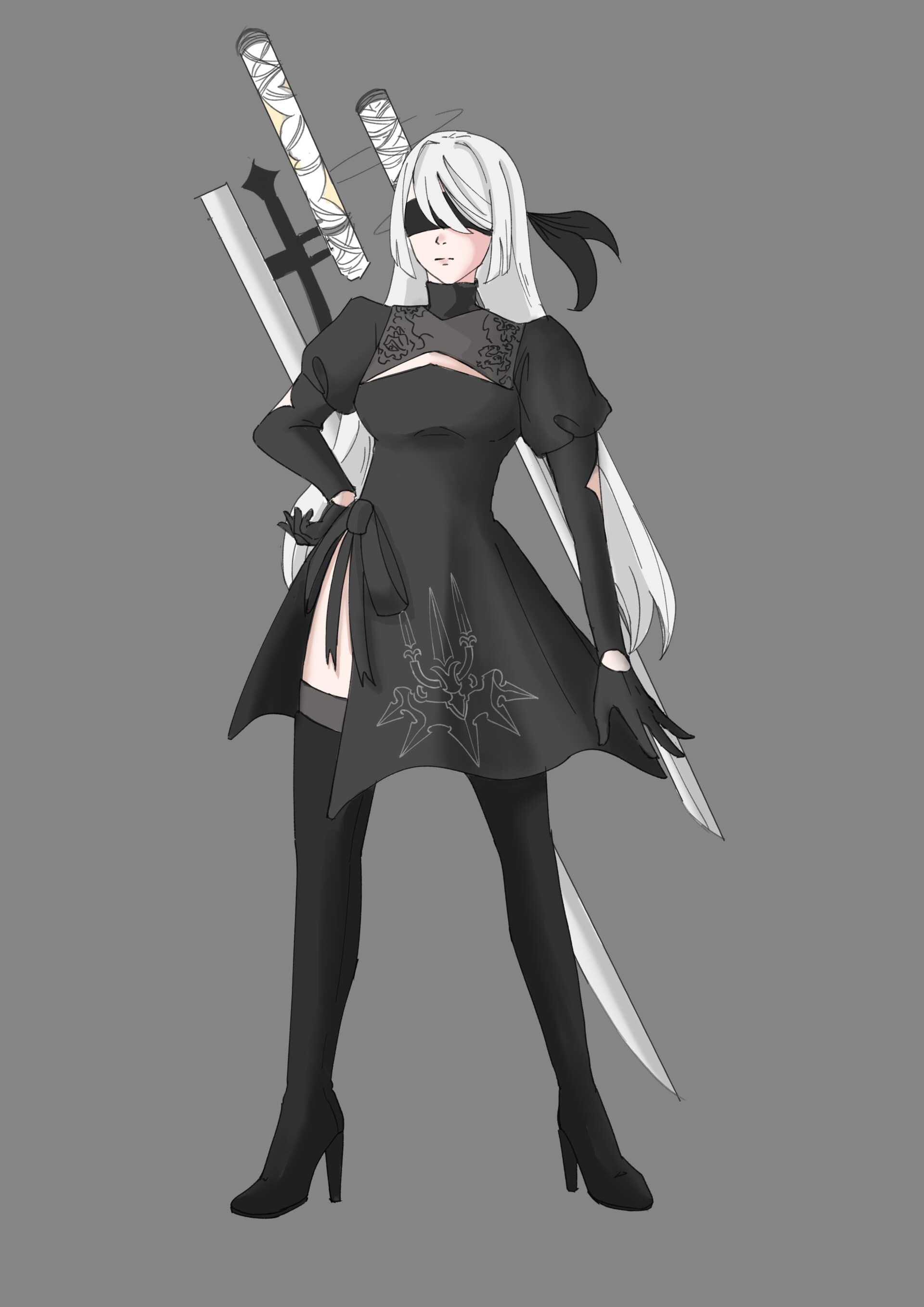 ArtStation - Nier Automata_Character Insert_Final Project