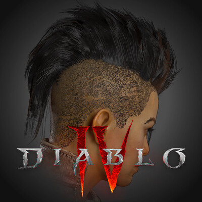 Diablo IV - Rogue Hair, Mohawk