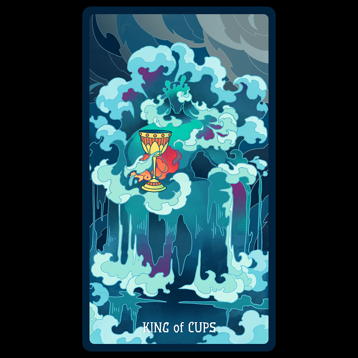 ArtStation tarot,king of cups