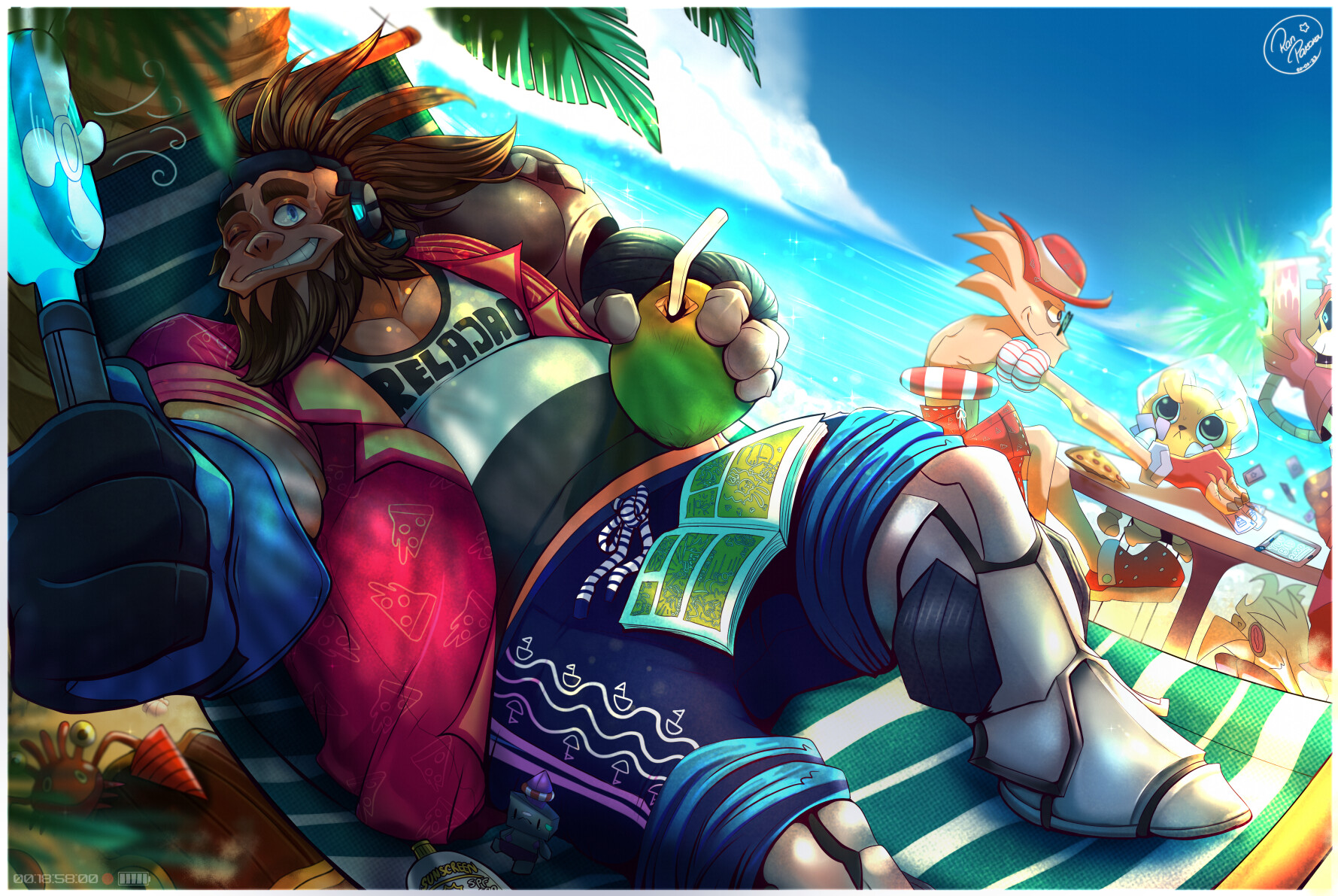 ArtStation - Summer is around the corner!⛵️ | Monkey Wrench fanart