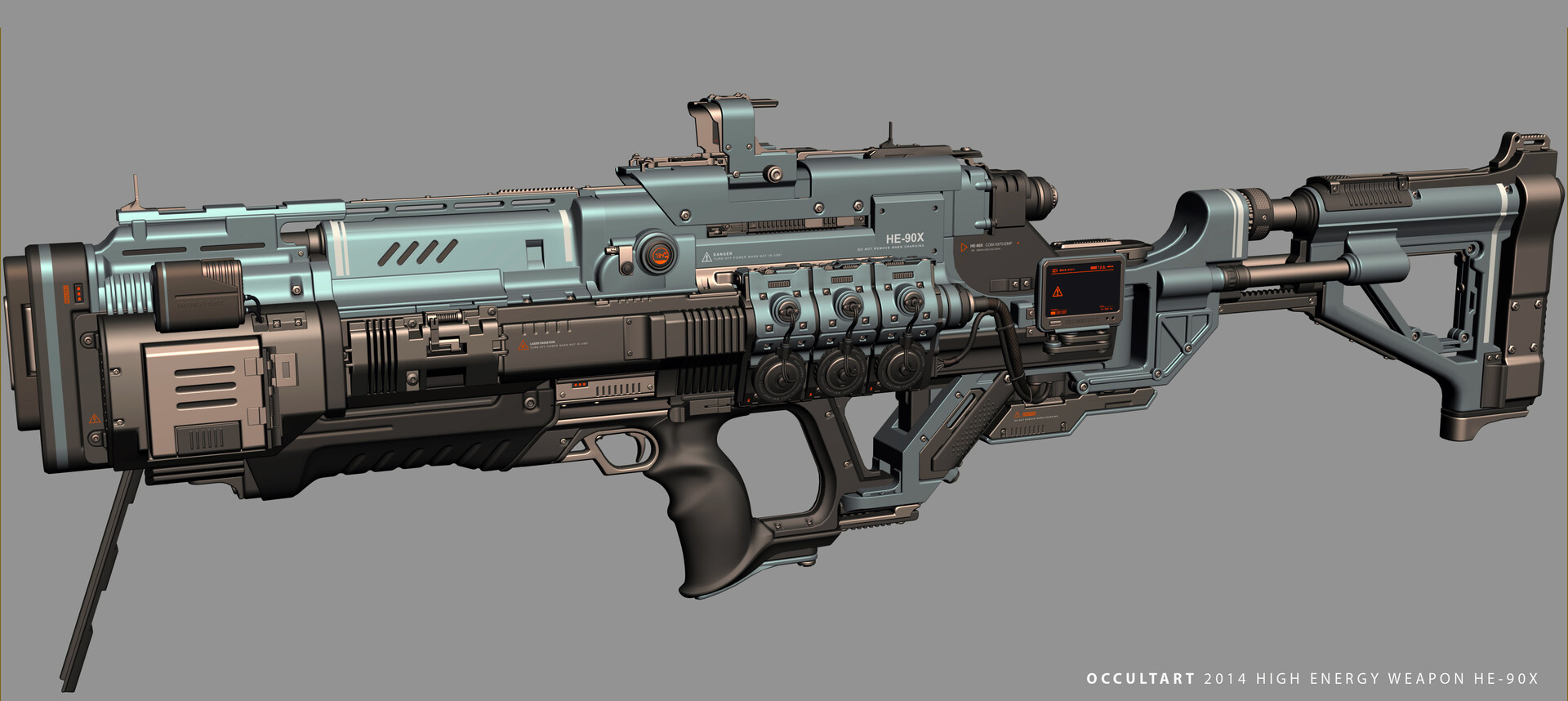 ArtStation - High Energy Weapon HE-90X