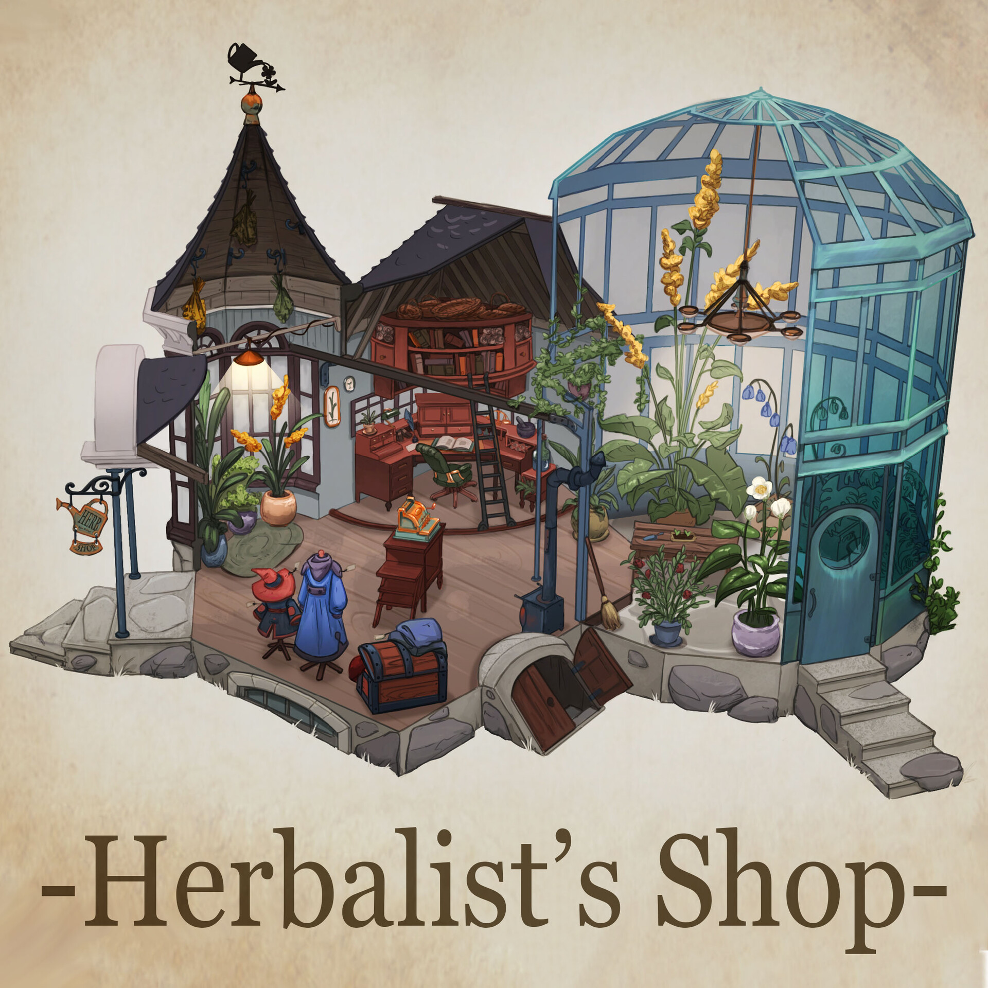 ArtStation - Herbalist's Shop