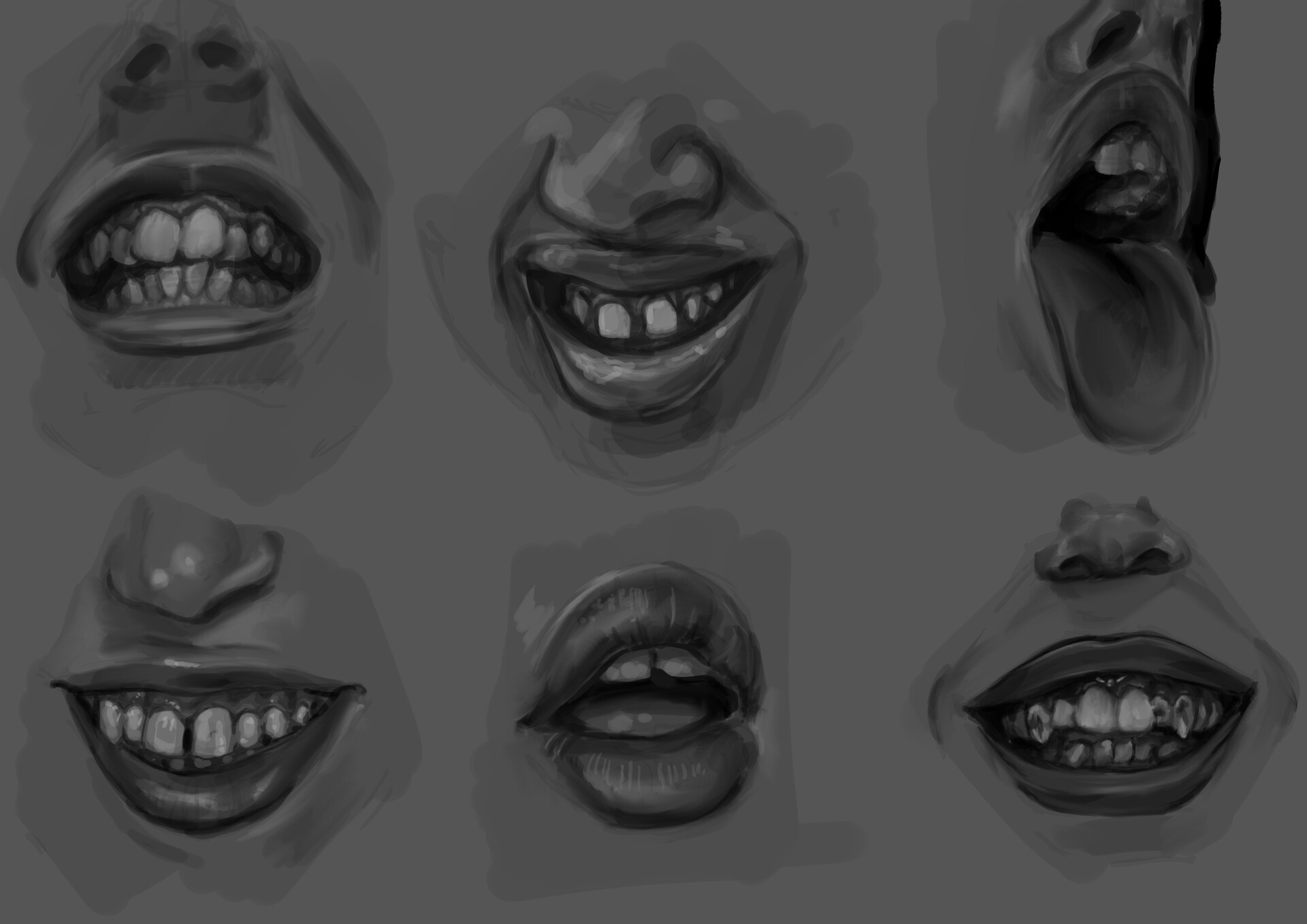 ArtStation - mouths excercise