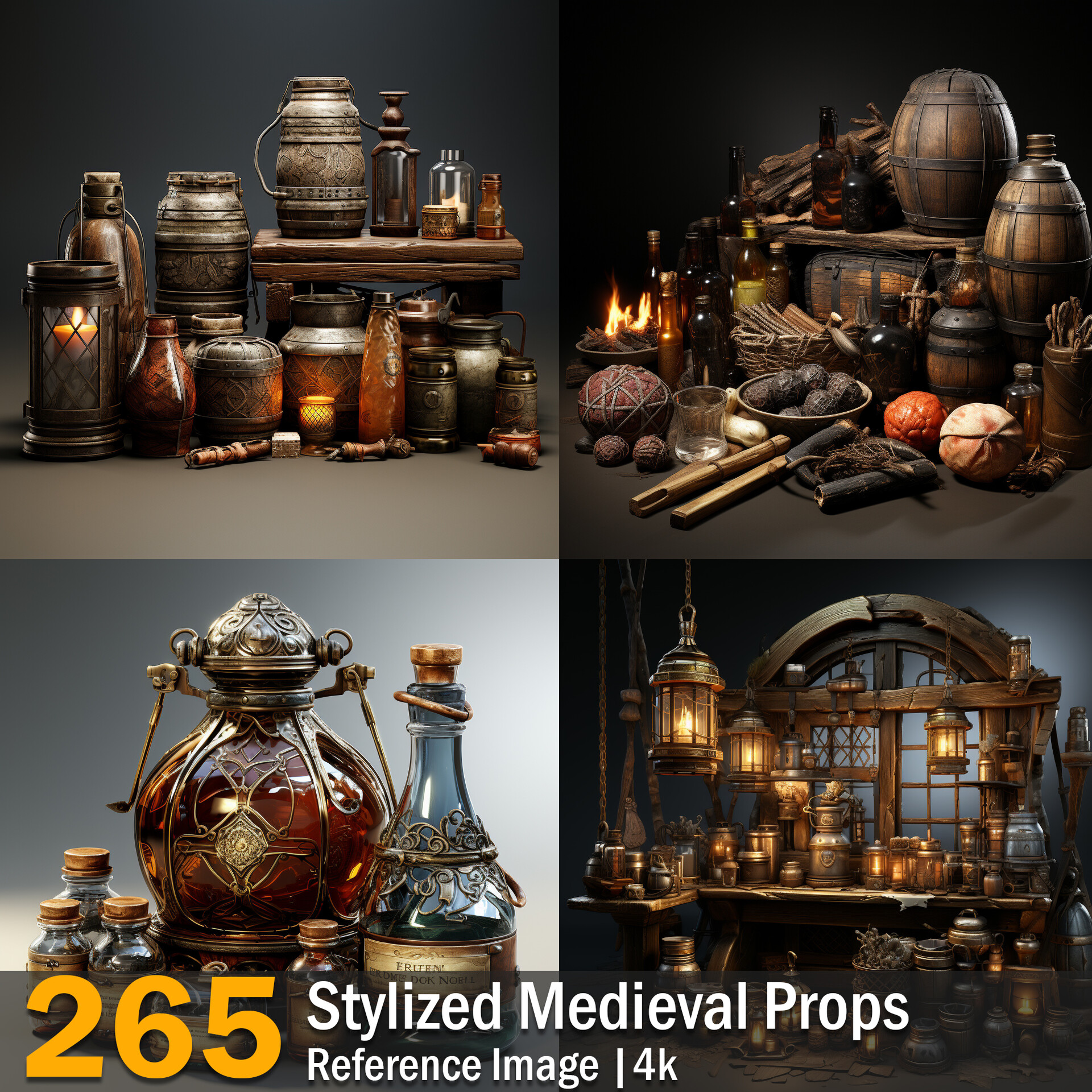 ArtStation - Stylized Medieval Props | Reference Images | 4K