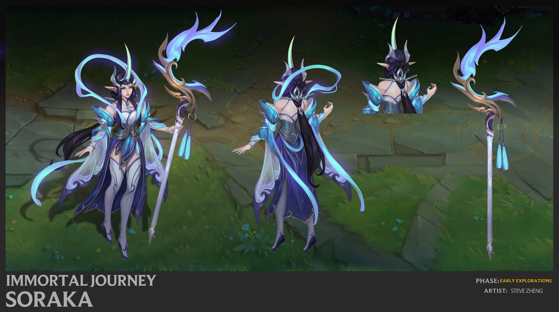 ArtStation - Early explorations for Immortal Journey Soraka