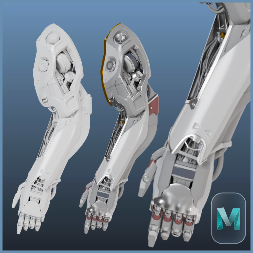 ArtStation - Robot Arm - Modeling