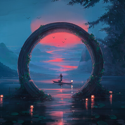 Inspired by Alan Lee Alena Aenami and Marc Adamus · Creative Fabrica