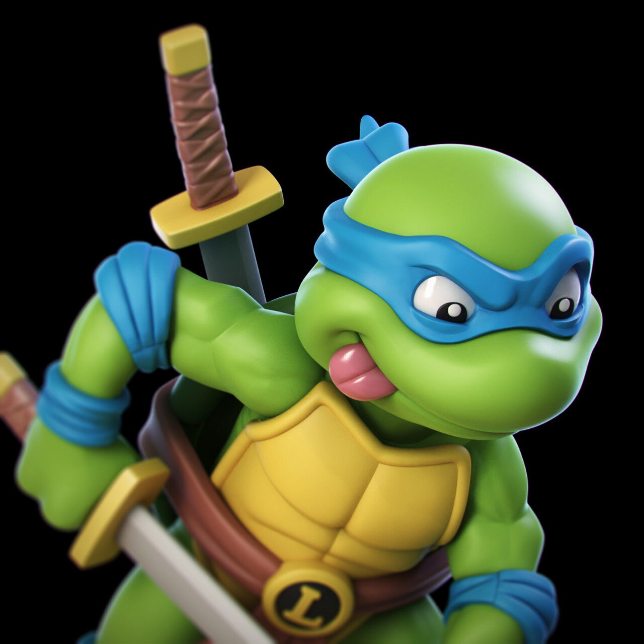 TMNT Leo - Pizza Party Q-Fig